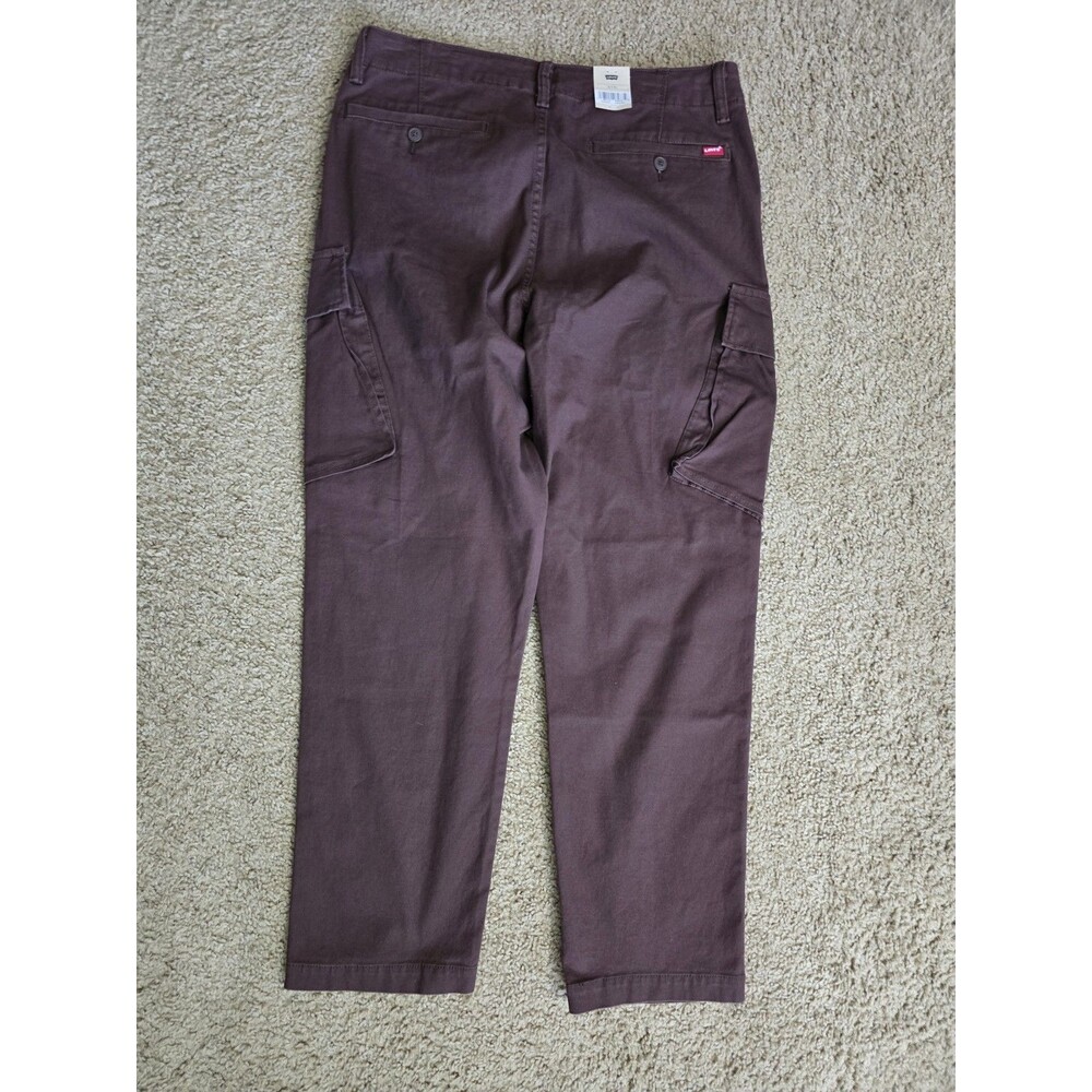 Levi’s XX Cargo Taper Pants Men's 32x30 Delicioso Brown Stretch Poplin Chino NEW - Picture 10 of 11